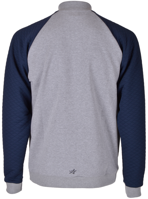 Corvus Full Zip Sweatshirt | Men Mørkgrå melange
