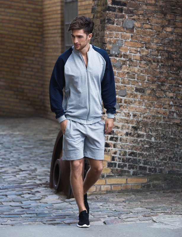 Corvus Full Zip Sweatshirt | Men Mørkgrå melange