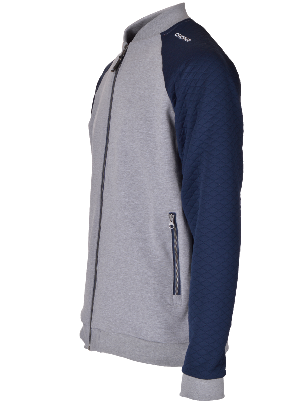 Corvus Full Zip Sweatshirt | Men Mørkgrå melange