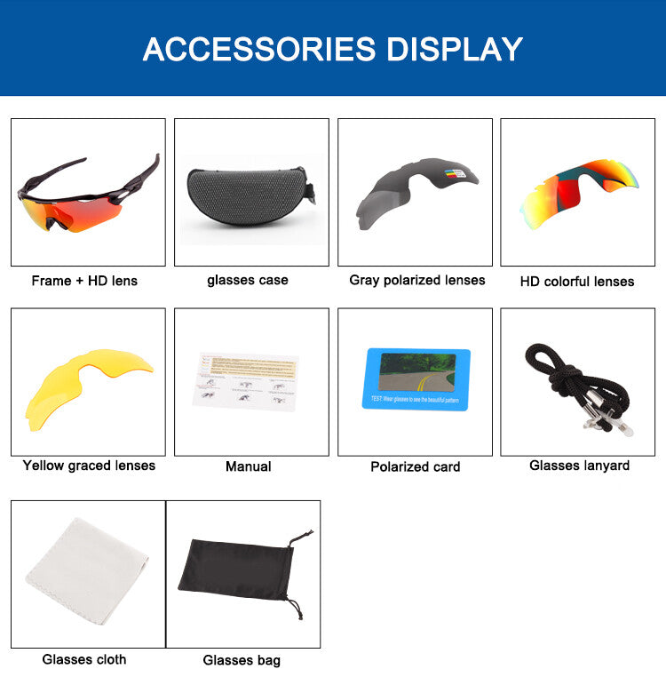 Polarized Multifunctional Sports sunglasses