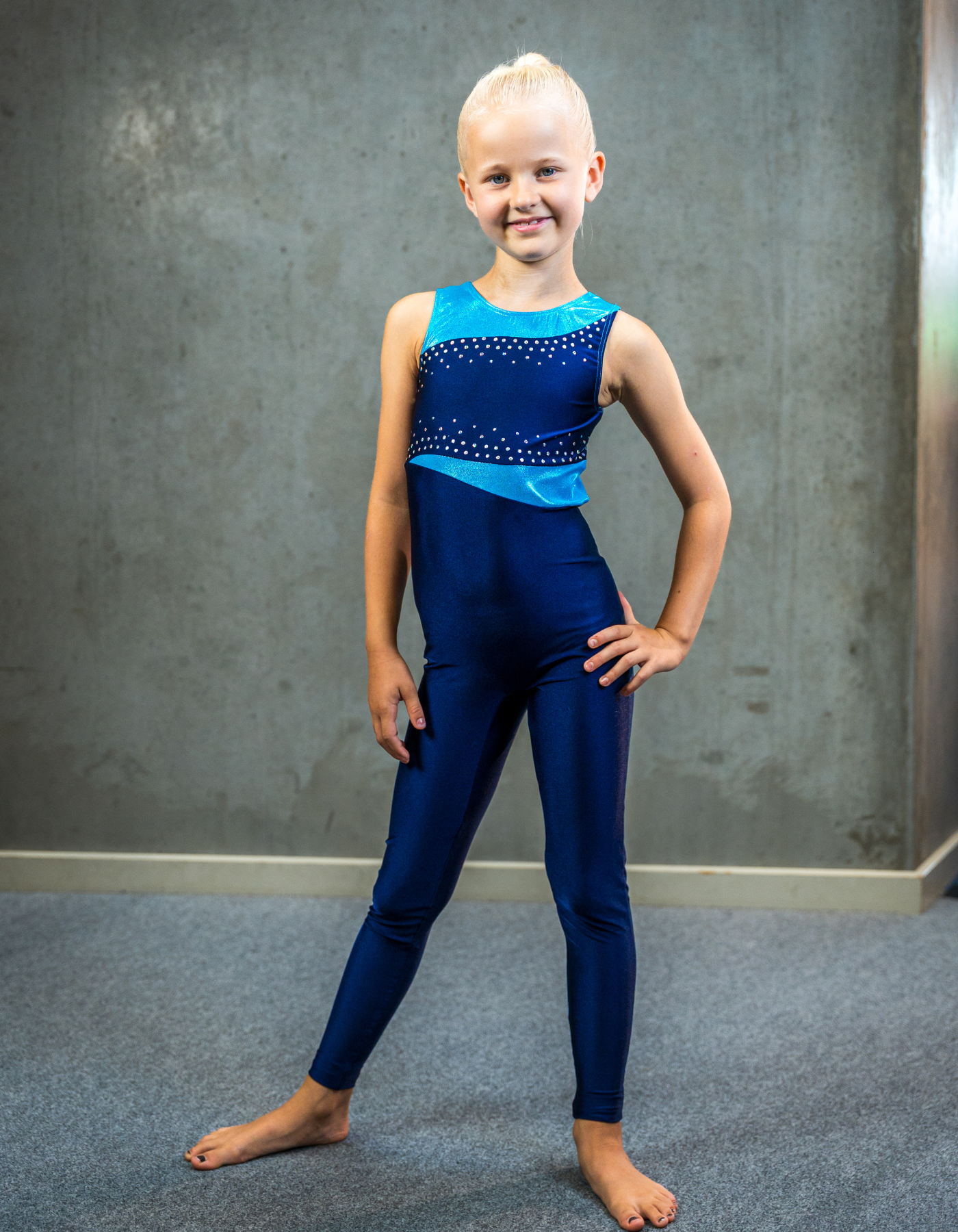 Saga Unitard - Black/Rainbow