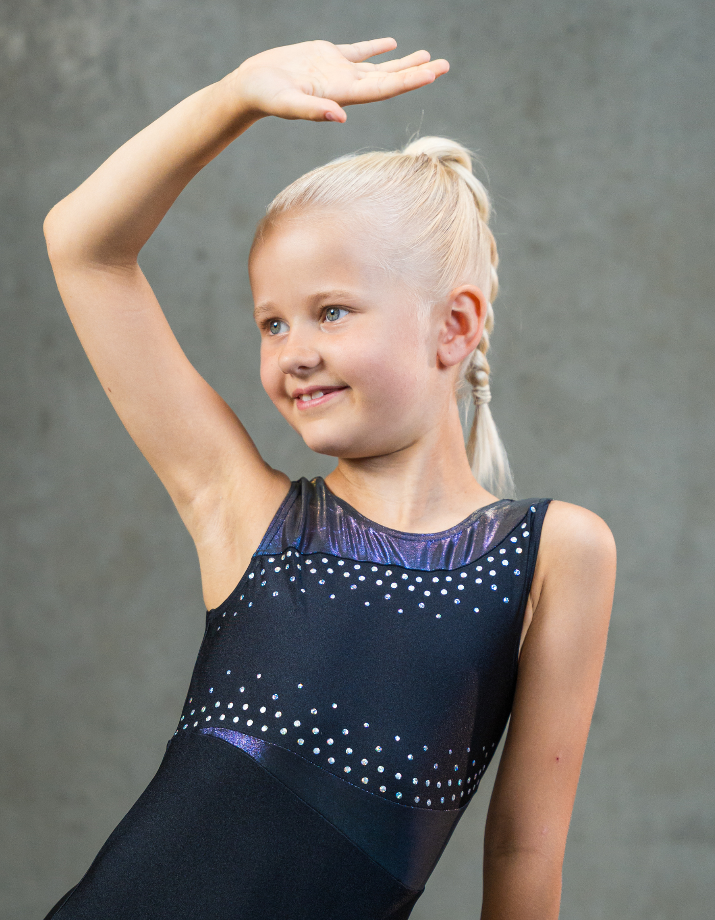 Saga Unitard - Black/Rainbow