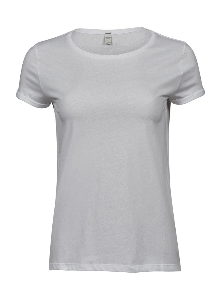 Tee Jays | Roll-Up Tee | Dame White