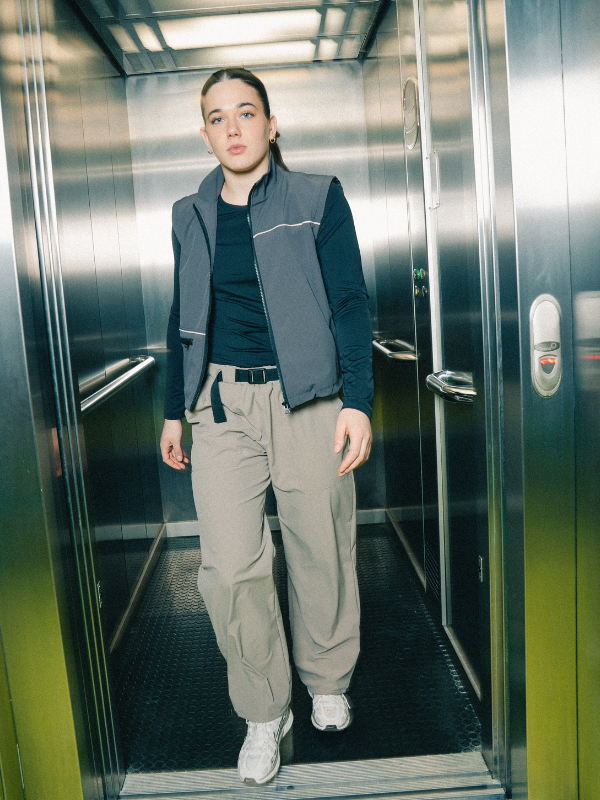 Tech belt pants | Unisex Nude