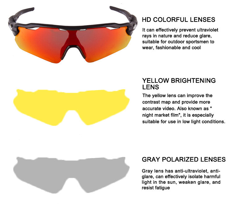 Polarized Multifunctional Sports sunglasses