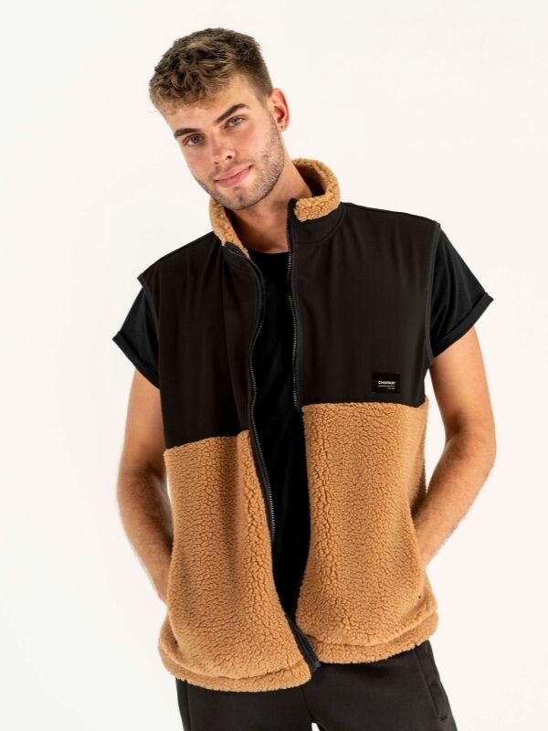 Teddy vest | Unisex Black