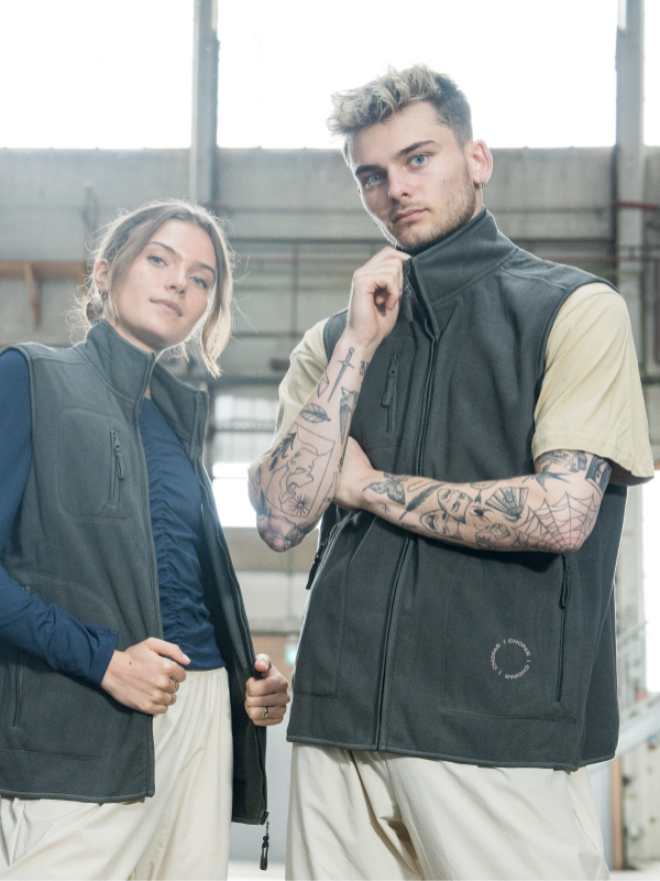 Fleece vest | Unisex Mørk grå
