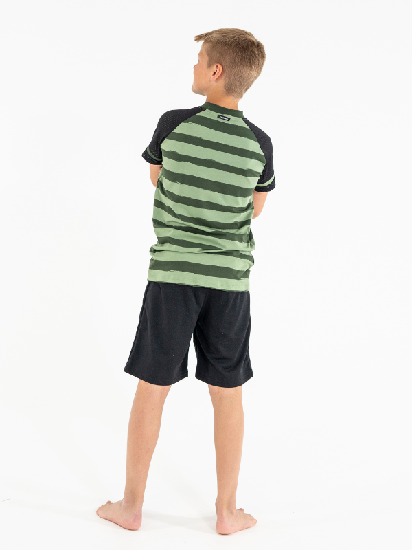 T-shirt | NS-169 | Outlet Green Stripes