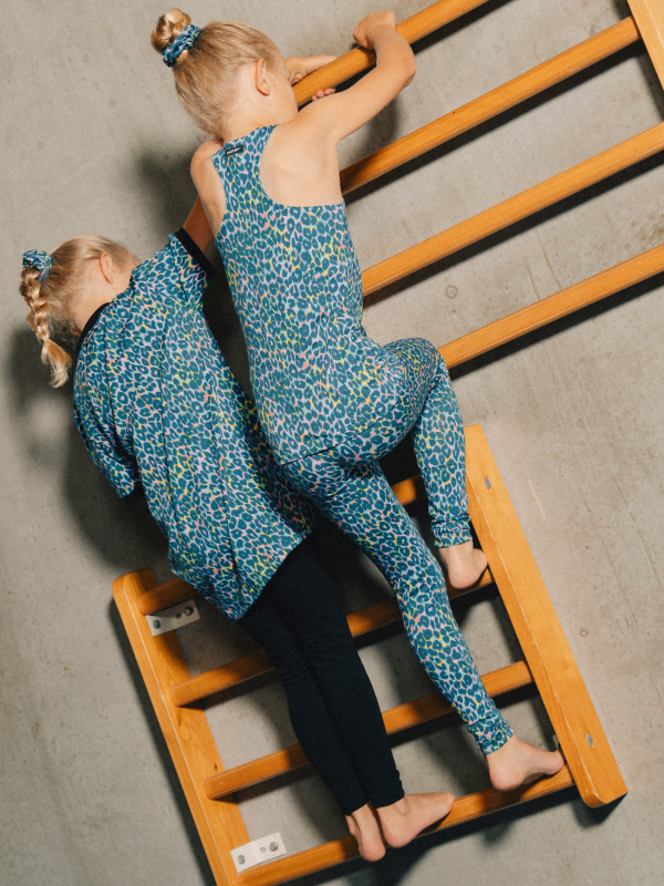 Leggings children | NS-179 Blue Leo