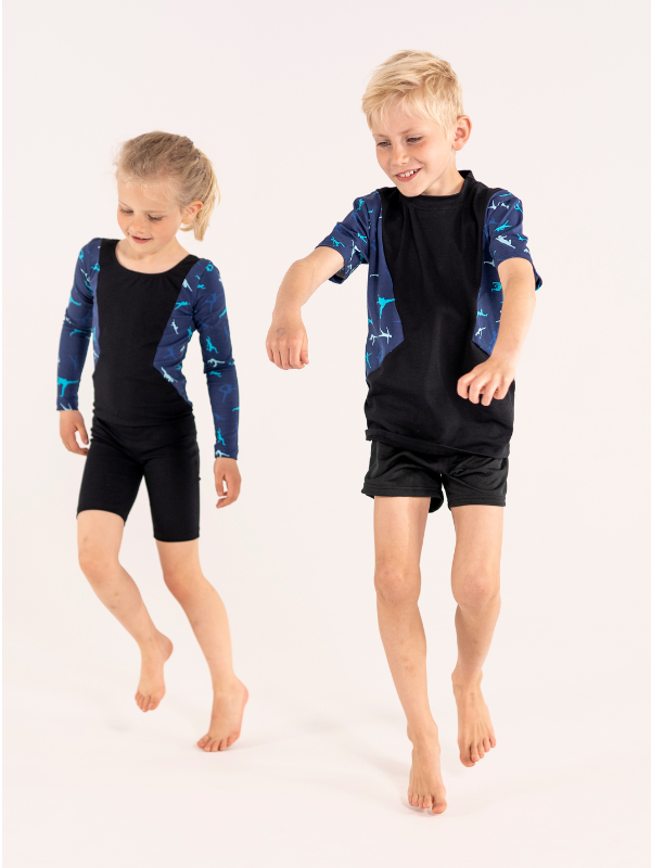 T-shirt loose fit | NS-182 Blue gymnast