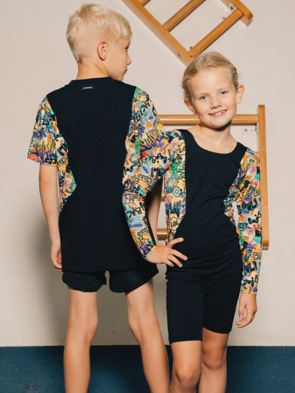 T-shirt loose fit | NS-182 Graffiti