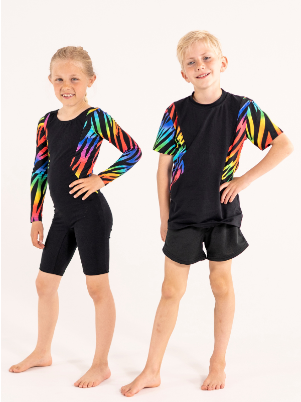 T-shirt loose fit | NS-182 Rainbow tiger