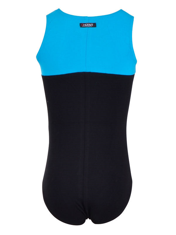 Leotard | NS-102S Black/Turquoise