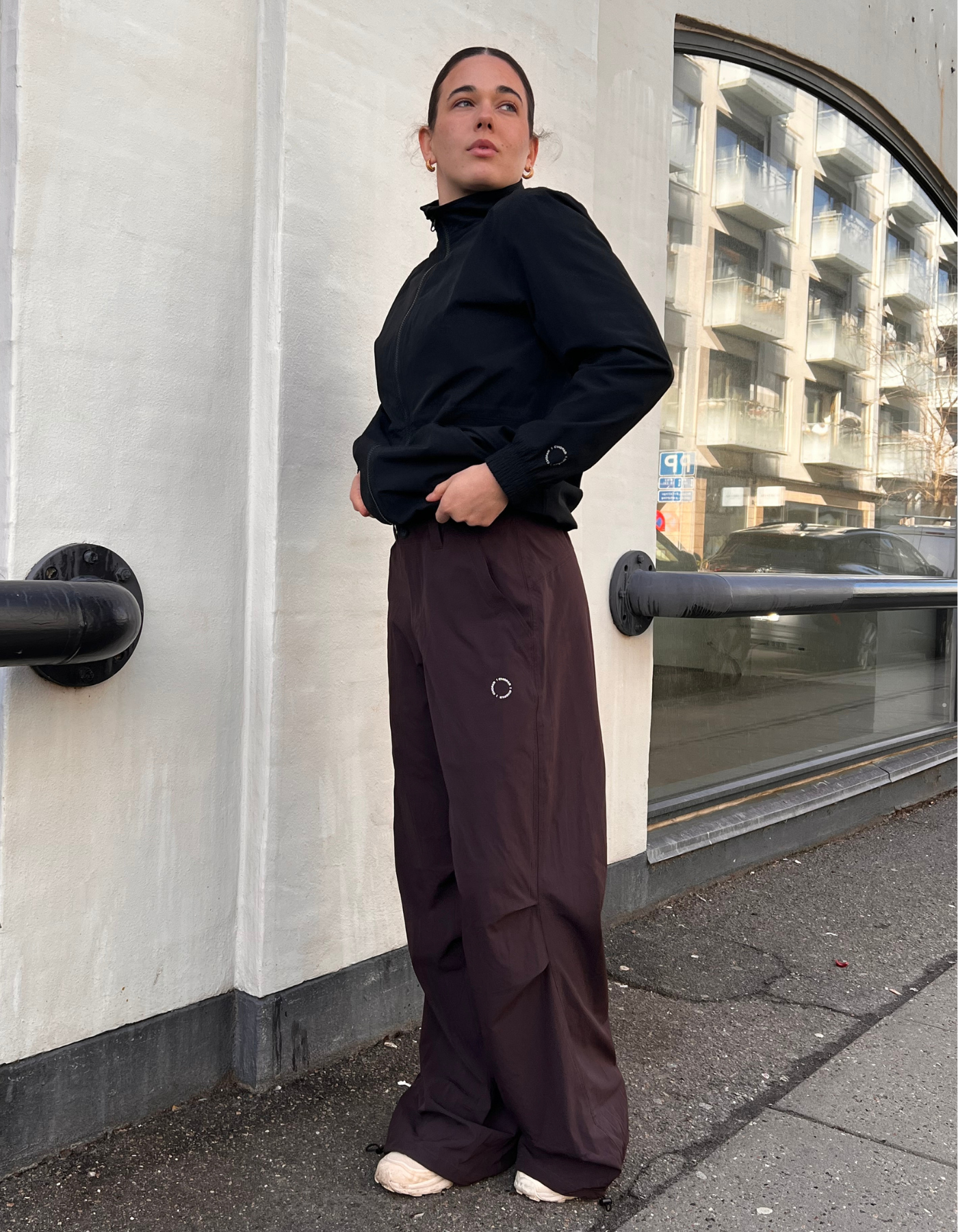 Tech Parachute pants | Unisex | Dark brown