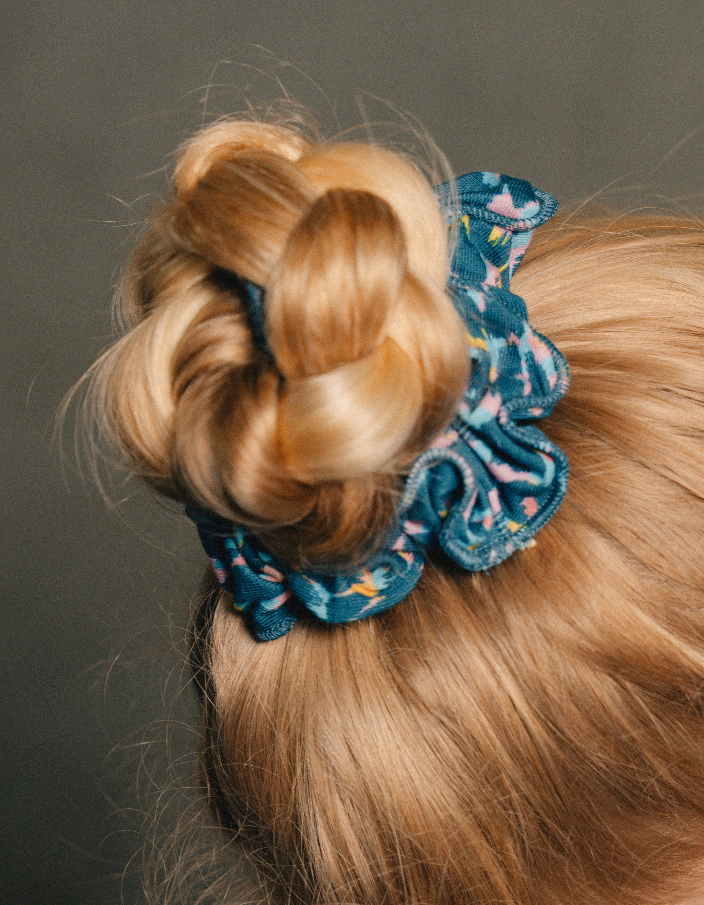 Scrunchie | NS-165 Blue Leo