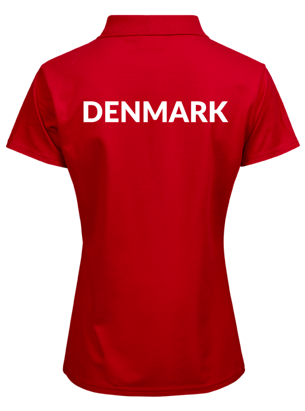 GymDanmark Tee Jays Luxury Polo | Red