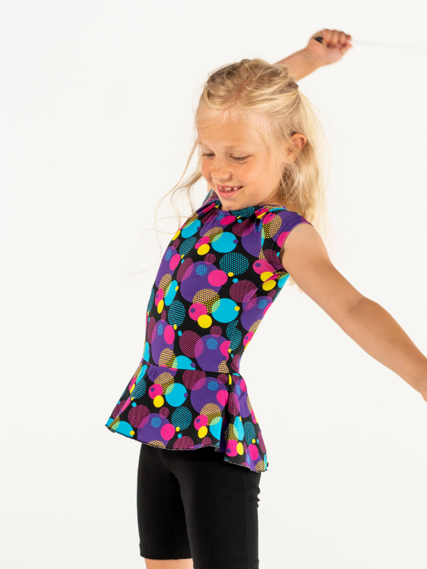 Catsuit Peplon | NS-160 PurpleBubbles-Sort
