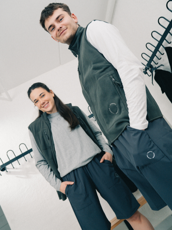 Fleece vest | Unisex Mørk grå