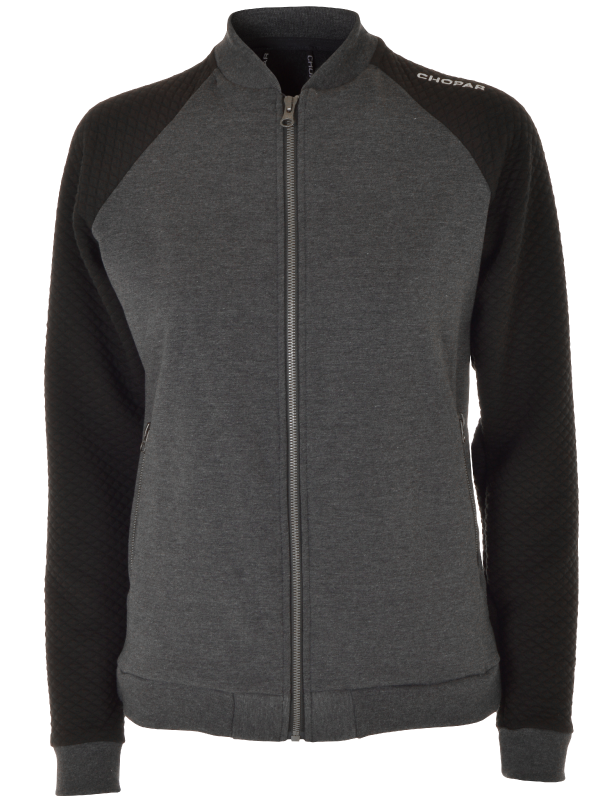 Corvus Full Zip Sweatshirt | Men Mørkgrå melange