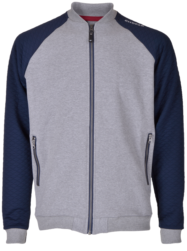 Corvus Full Zip Sweatshirt | Men Mørkgrå melange