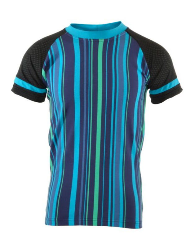 T-shirt | NS-169 | Outlet Blue Stripe/Black