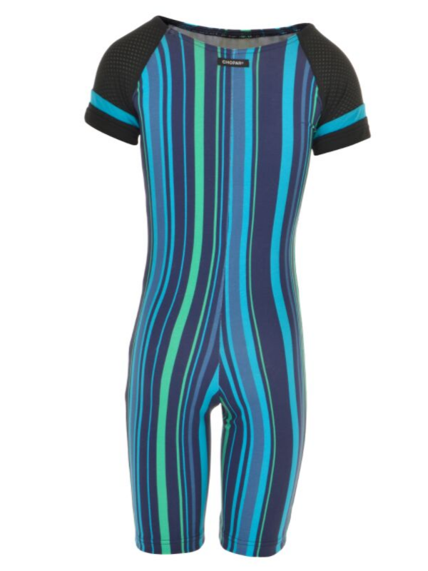 Catsuit | NS-170 Blue Stripe/Sort