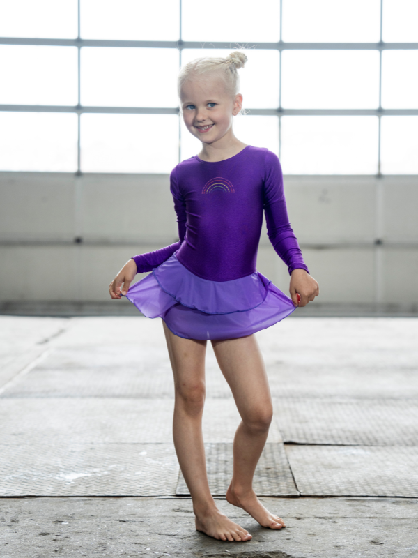 Lulu gymnastics leotard Purple