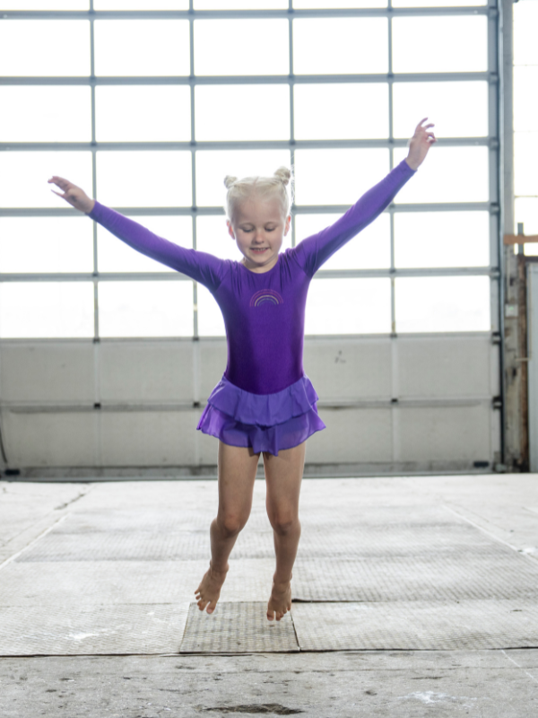 Lulu gymnastics leotard Purple