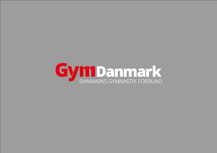 GymDK logo 8cm, white/red