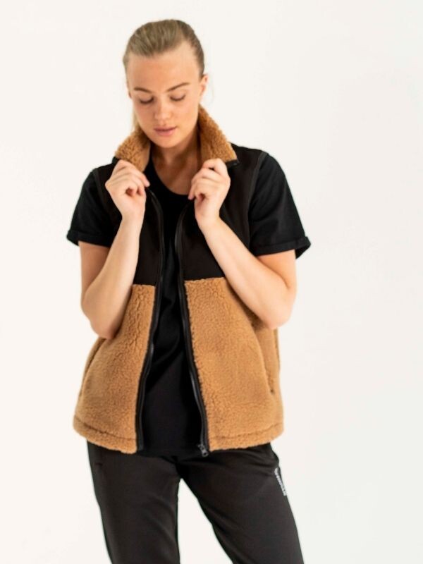 Teddy vest | Unisex Black