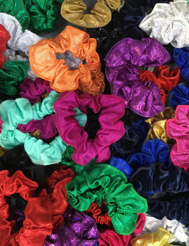 Scrunchies | Elastic Green minidot