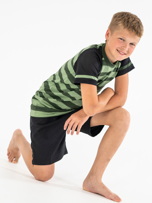 T-shirt | NS-169 | Outlet Green Stripes