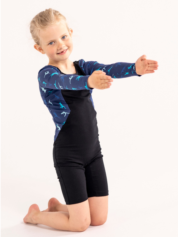 Catsuit NS-181 Blue gymnast