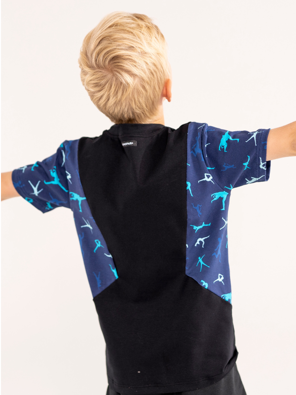 T-shirt loose fit | NS-182 Blue gymnast