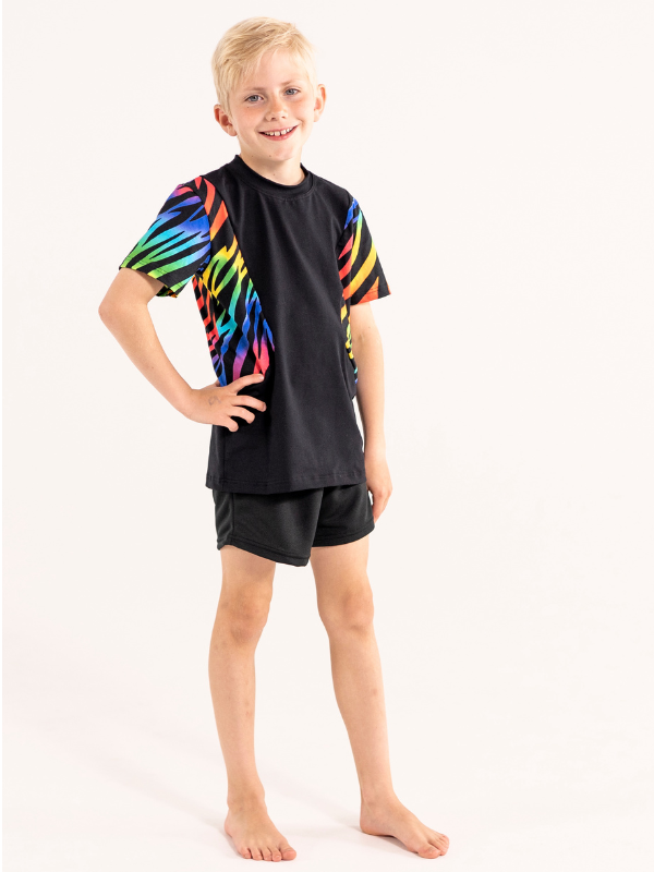 T-shirt loose fit | NS-182 Rainbow tiger