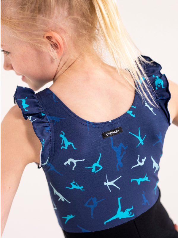 Catsuit | NS-185 Blue gymnast