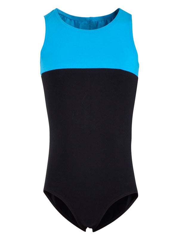 Leotard | NS-102S Black/Turquoise