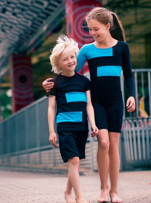 Catsuit | NS-140 Black/Turquoise