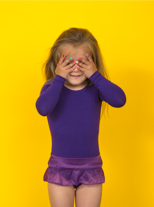 Leotard w/ Skirt | NS-150 Purple