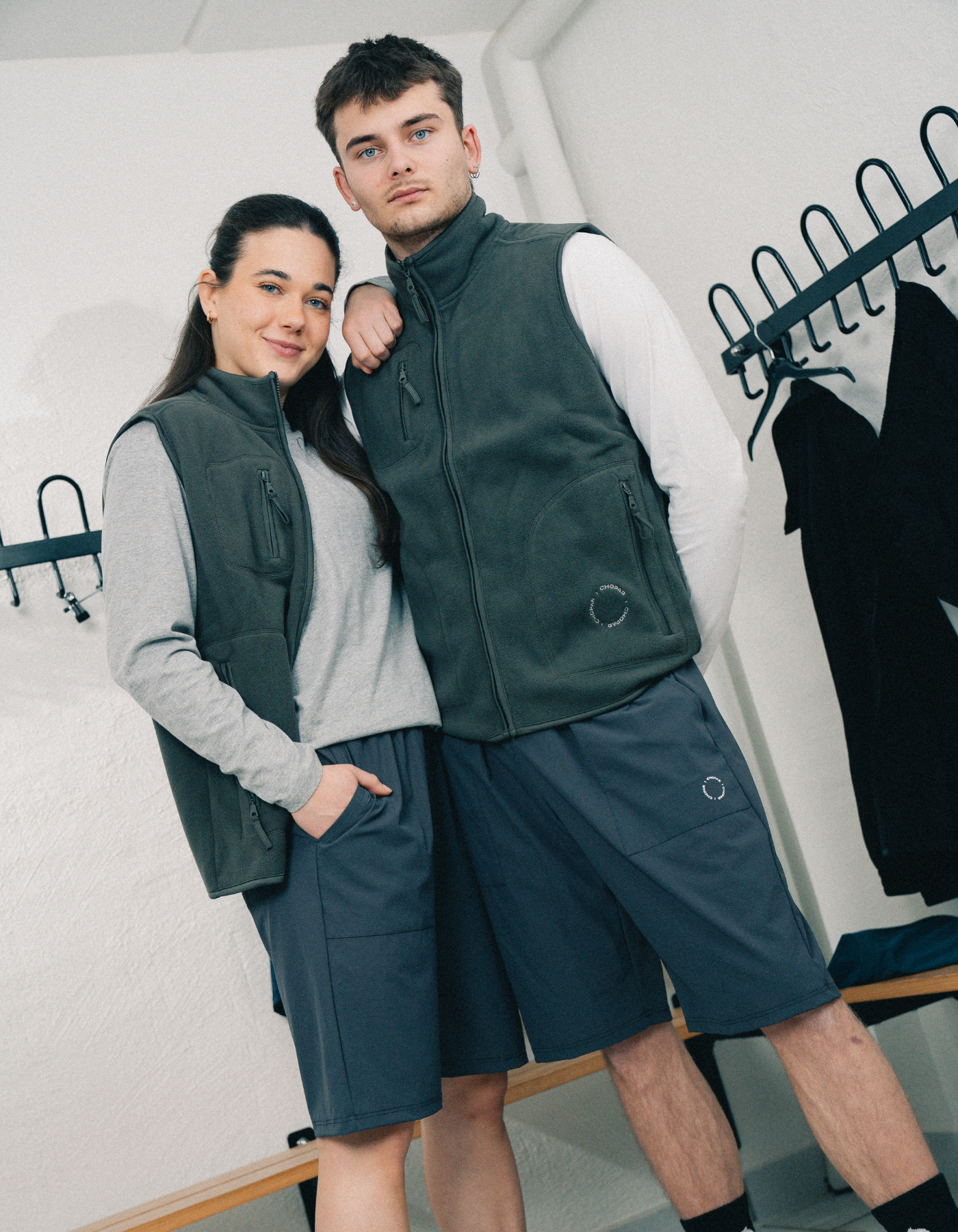 Fleece vest | Unisex Mørk grå