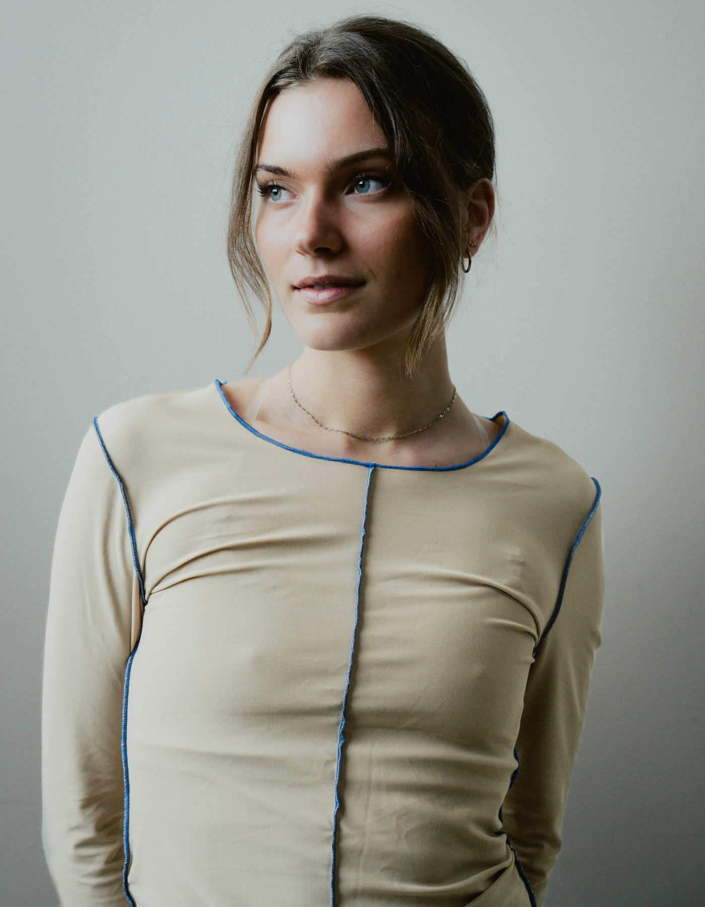 Curl top Nude 