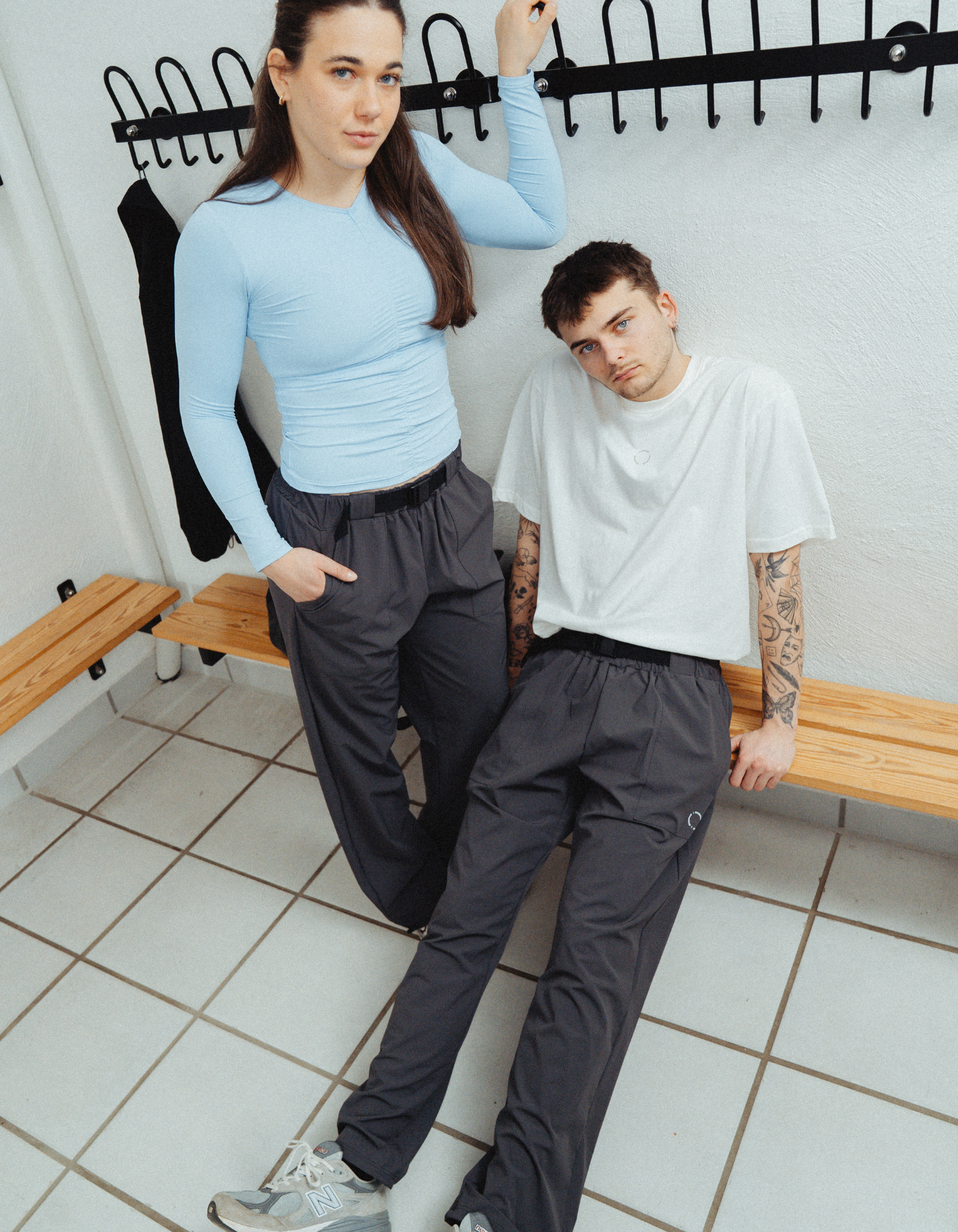 Tech belt pants | Unisex Grey