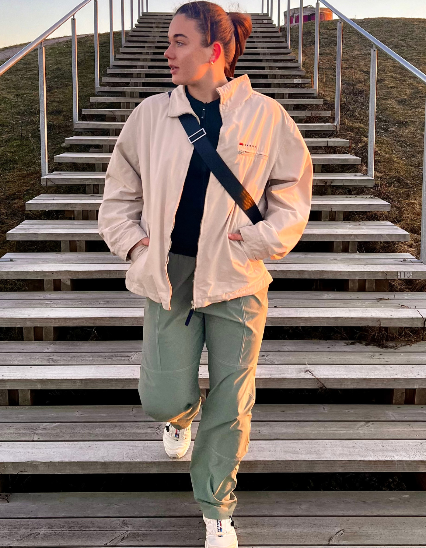 Tech 02 pants | Unisex  Støvet grøn 