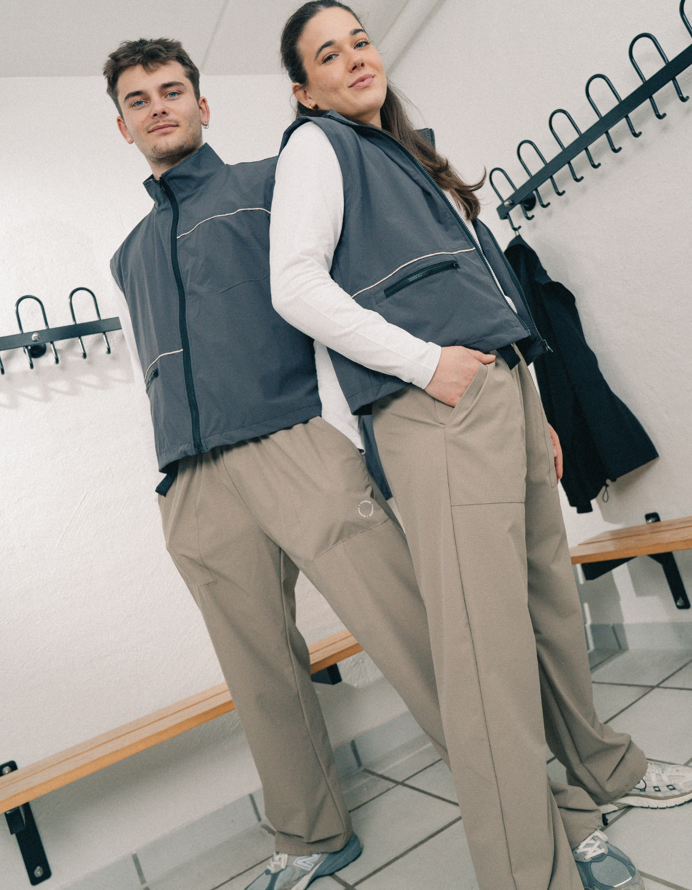 Tech belt pants | Unisex Nude 