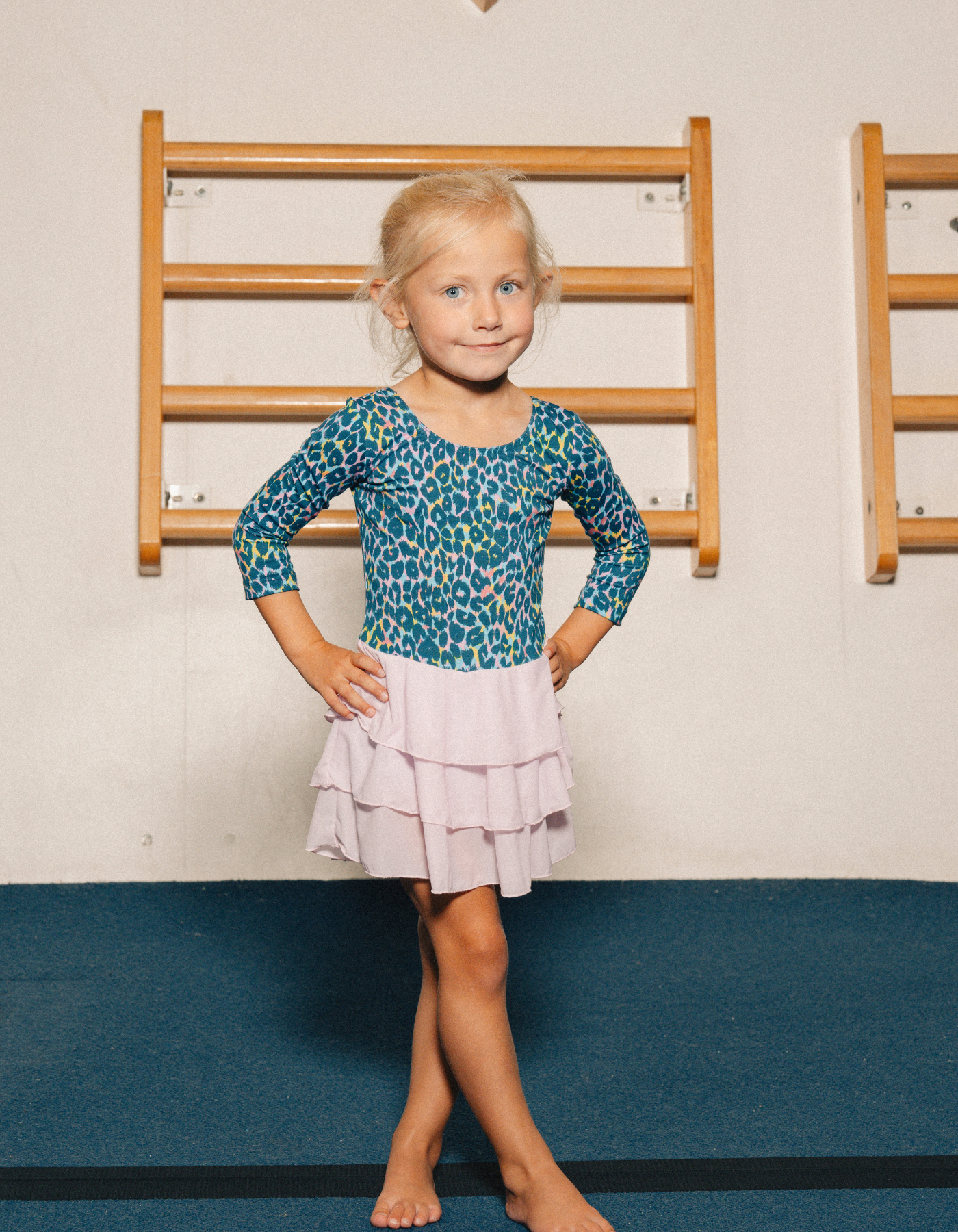 Gymnastic suit | NS-180 Blue Leo