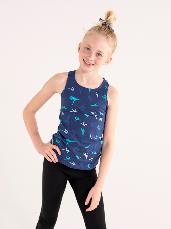 Tanktop | NS-162 Blue gymnast