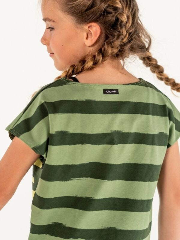 Tee | NS-163 Green Stripes