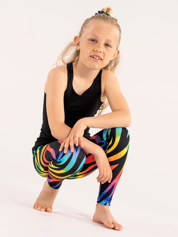 Leggings children | NS-179 Rainbow tiger